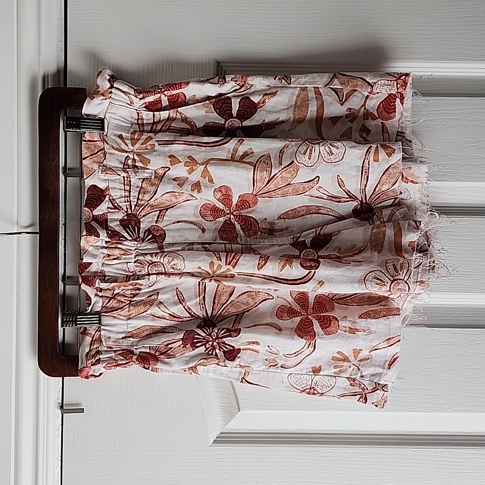 Sam Edelman High-Waist, Raw Hem, Floral Shorts, Sz. Pre-loved in Great Condition